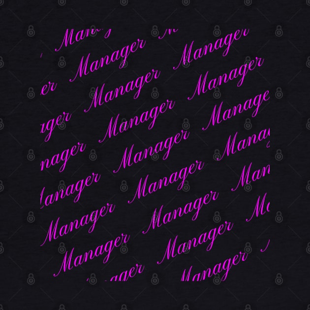 Manager Pink Repeating Pattern by DesignIndex